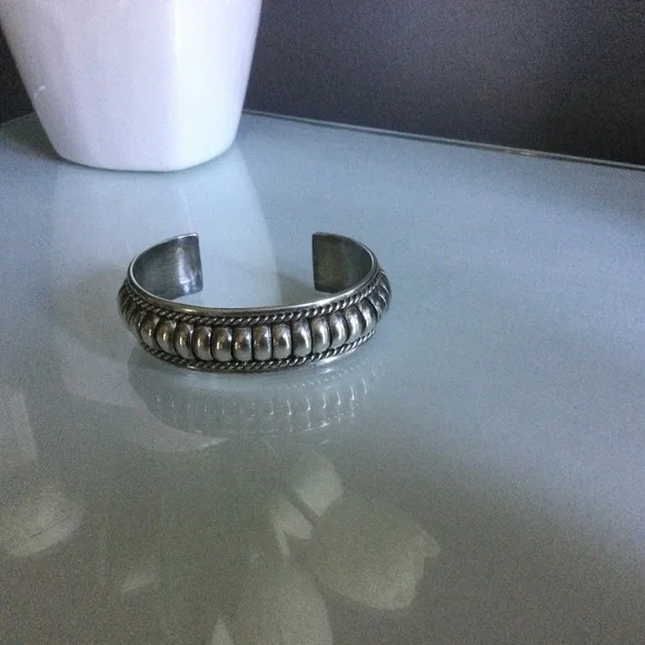 Sterling Silver Cuff Bracelet by Tom Charlie